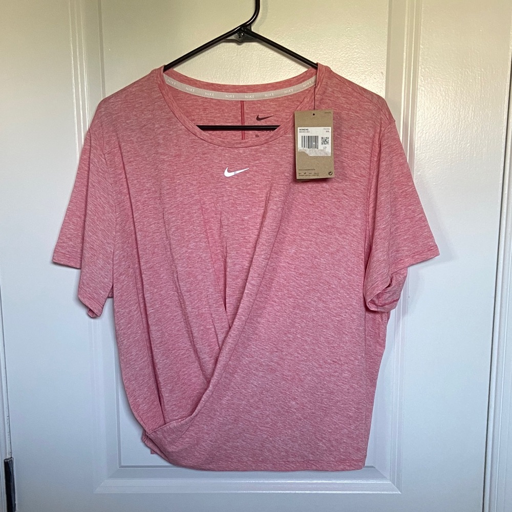 Nike Women's Heathered Pink Short Sleeve Tee
